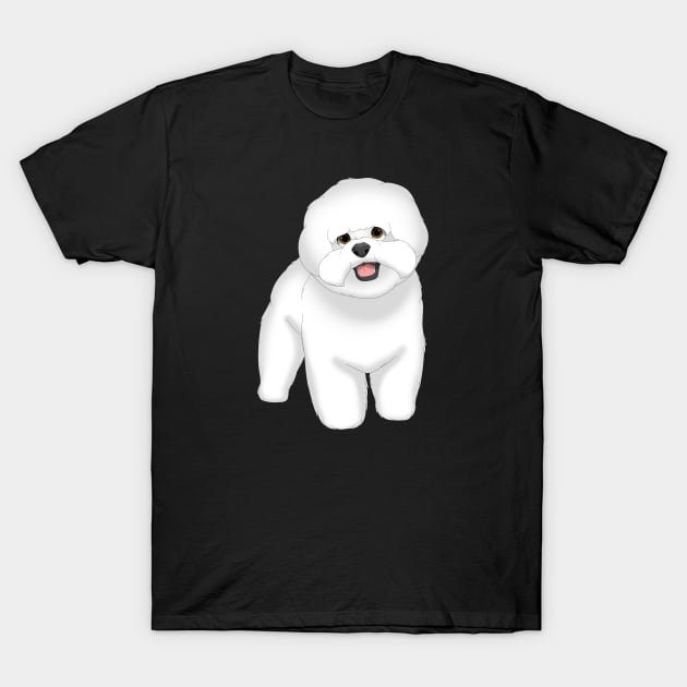 Bichon Frise Dog T-Shirt by millersye